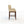 Beige bar stool with wooden legs on a white background
