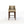 Beige bar stool with wooden legs on a white background