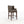 Bar stool with gray cushioned seat and backrest on a white background