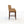 Brown bar stool on a white background