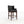 Black bar stool with wooden legs on a white background