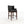 Black bar stool with wooden legs on a white background