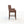 Brown bar stool on a white background