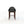 Bar stool with dark gray cushioned seat and backrest on a white background