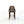 Bar stool with gray cushioned seat and wooden frame on a white background