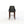 Black bar stool with wooden legs on a white background