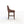 Brown bar stool on a white background